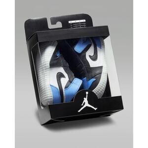 NIB Nike Air Jordan 1 Crib Bootie High University Blue Baby Newborn SIZE 3C